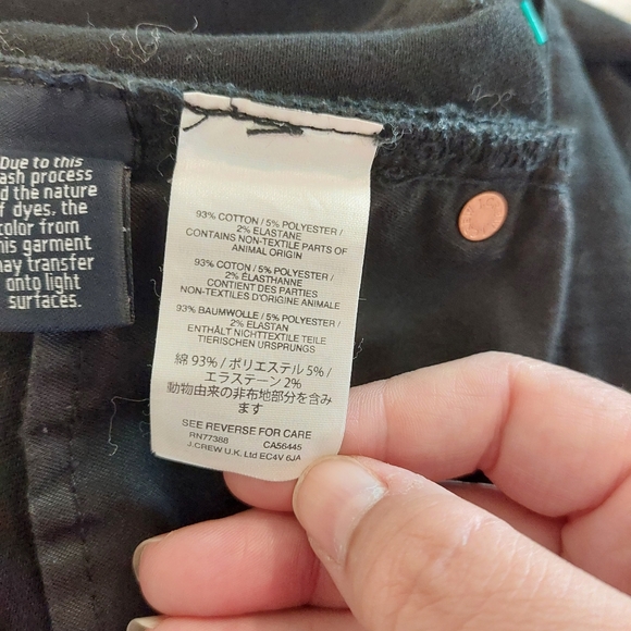 J. Crew Black Lookout High Rise Skinny Jeans - Picture 8 of 9